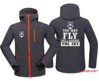 Thumbnail for YOU MAY FLY BUT I CONTROL THE SKY DESIGNED ZIPPER HOODIE THE AV8R